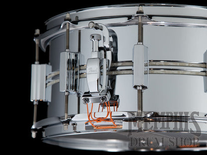 Pearl 14x6.5 Duoluxe Chrome Over Brass Snare Drum