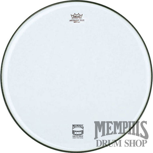 Remo Clear Ambassador Snare Side 14" Marching Drumhead - No Collar