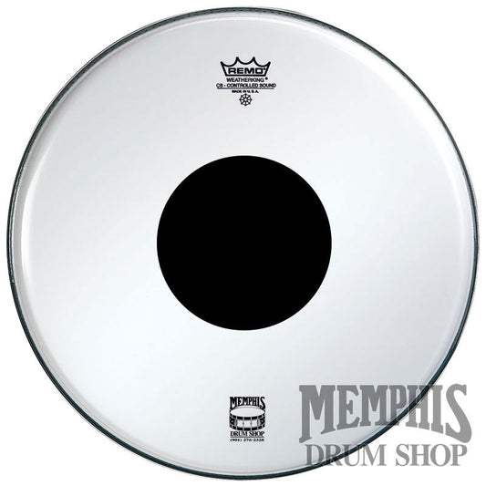 Remo Clear Controlled Sound 32" Bass Drumhead - Black Dot On Top