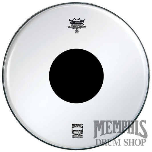 Remo Clear Controlled Sound   8" Drumhead - Black Dot On Top