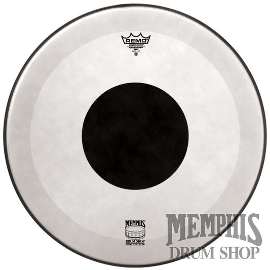 Remo Clear Powerstroke P3 20" Bass Drumhead - Black Dot