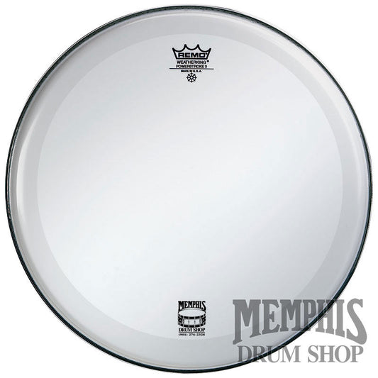Remo Smooth White Powerstroke P3 16" Bass Drumhead - No Stripe