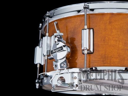 Rogers 14x6.5 Dyna-Sonic Limited Custom Snare Drum with Beavertail Lugs - Fruitwood Stain