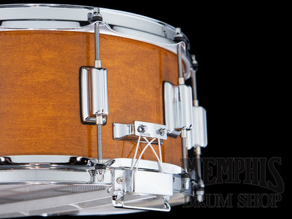 Rogers 14x6.5 Dyna-Sonic Limited Custom Snare Drum with Beavertail Lugs - Fruitwood Stain
