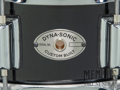Rogers 14x5 Dyna-Sonic Snare Drum with Beavertail Lugs - Black Gloss Lacquer