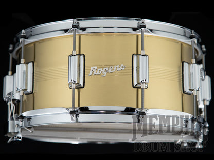 Rogers 14x6.5 Dyna-Sonic 7-Line Brass Snare Drum