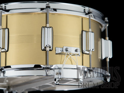 Rogers 14x6.5 Dyna-Sonic 7-Line Brass Snare Drum
