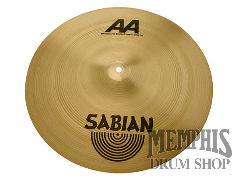 Sabian 18" AA Medium-Thin Crash Cymbal - Brilliant