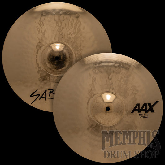 Sabian 14" AAX Thin Hi-Hats - Brilliant