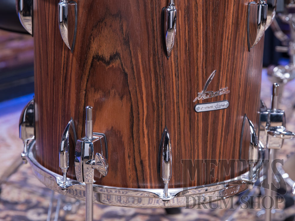 Sonor Vintage Series Drum Set 18/12/14 with Tom Mount - Rosewood Semi Gloss