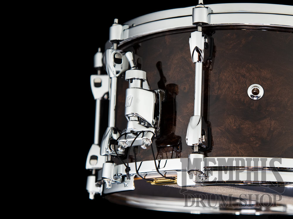 Tama 14x7 Starphonic Walnut Snare Drum - Gloss Black Walnut Burl