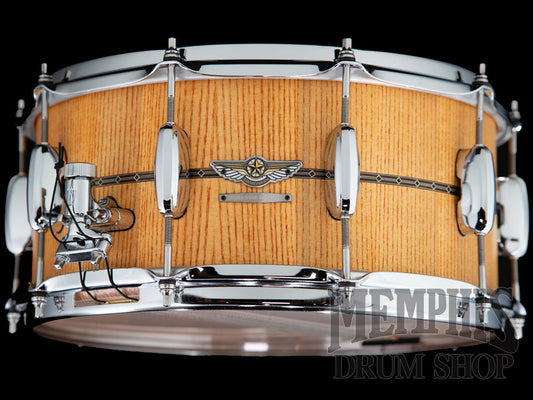 Tama 14x6.5 Star Reserve Stave Ash Snare Drum - Oiled Amber Ash