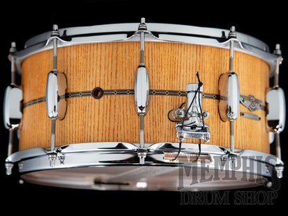 Tama 14x6.5 Star Reserve Stave Ash Snare Drum - Oiled Amber Ash