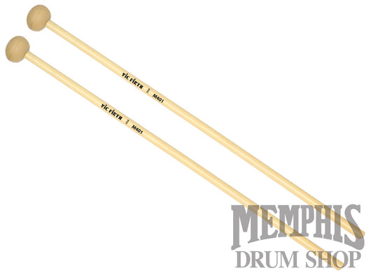 Vic Firth Articulate Series Xylophone Bells Glockenspiel Mallets - Soft Rubber, Oval M401