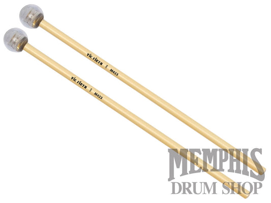 Vic Firth Articulate Series Xylophone Bells Glockenspiel Mallets - 1" Lexan with Brass Weight, Round M433