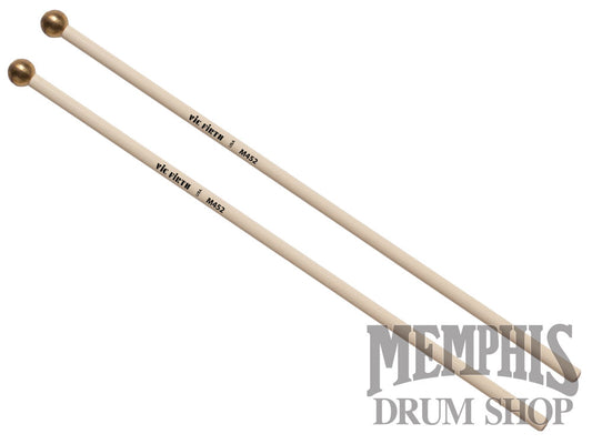 Vic Firth Articulate Series Xylophone Bells Glockenspiel Mallets - 5/8" Brass, Round M452