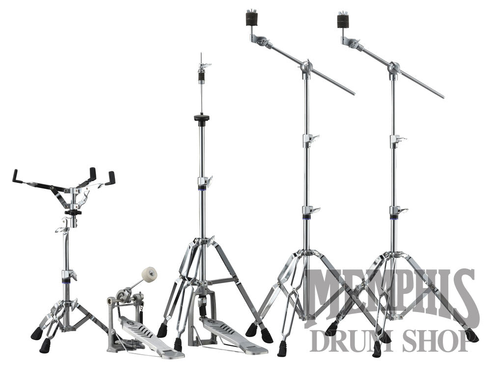 Yamaha Stage Custom Birch Drum Set 20/10/12/14/14 - Classic White with 680W Hardware Pack