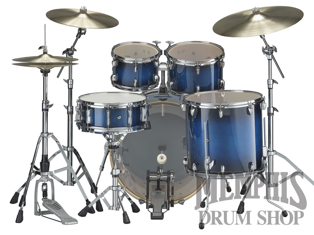Yamaha Stage Custom Birch Drum Set 22/10/12/16/14 - Deep Blue Sunburst with 680W Hardware Pack