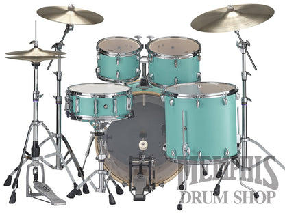 Yamaha Stage Custom Birch Drum Set 22/10/12/16/14 - Matte Surf Green with 680W Hardware Pack