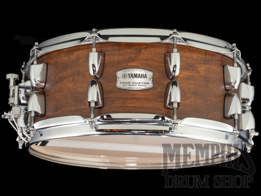 Yamaha 14x5.5 Tour Custom Maple Snare Drum - Chocolate Satin