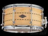 Craviotto 13x7 Custom Shop Maple Snare Drum with Dual Maple Inlay