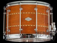 Used Craviotto 14x10 Custom Shop Mahogany Snare Drum with Dual Maple Inlay
