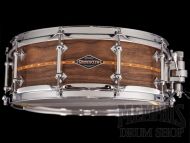 Craviotto 14x5 Custom Shop Walnut Snare Drum with Cherry Inlay