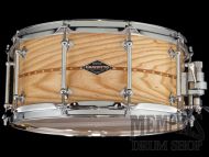 Craviotto 14x6.5 Custom Shop Ash Snare Drum with Cherry Inlay