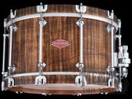 Craviotto 14x8 Private Reserve Burnt Curly Maple Snare Drum with Wood Hoops