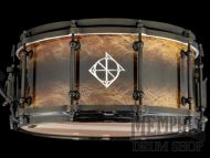 Dixon 14x6.5 Artisan Zack Grooves Silkwood/Maple Snare Drum - PMT Black Reverse Burst