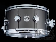 DW 13x7 Collector's Series Satin Black Over Brass Snare Drum with Die-Cast Hoops