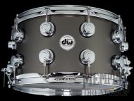 DW 14x8 Collector's Series Satin Black Over Brass Snare Drum