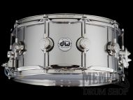 DW 14x6.5 Collector's Series Stainless Steel Snare Drum with Nickel Hardware
