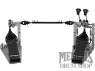 DW MFG Series Machined Chain Drive Double Bass Drum Pedal with Bag - Black Edition