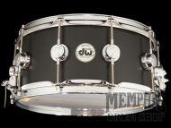 DW 14x6.5 Collector's Series Black Nickel Over Brass Special Snare Drum - Black Hammer