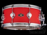 George H. Way 14x7 Aristocrat Studio Model Snare Drum - Hot Red