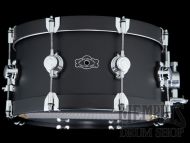 George H. Way 14x6.5 Aristocrat Titan Titanium Snare Drum with Hybrid Hoops - Matte Black