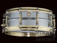 Ludwig 14x5 Chrome Over Brass Snare Drum with Brass Hardware