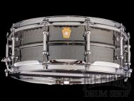 Ludwig 14x5 Black Beauty Hammered Snare Drum with Tube Lugs