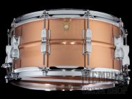Ludwig 14x6.5 Acrophonic Brushed Copper Snare Drum