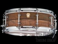 Ludwig 14x5 Copperphonic Raw Patina Snare Drum with Tube Lugs