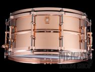 Ludwig 14x6.5 Copperphonic Snare Drum with Copper Hardware and Tube Lugs