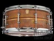 Ludwig 14x6.5 Raw Copperphonic Snare Drum with Tube Lugs