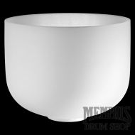 Meinl 12" Crystal Singing Bowl White-frosted, Note F, Heart Chakra