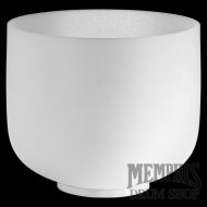 Meinl 8" Crystal Singing Bowl, White-frosted, Note F, Heart Chakra