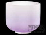 Meinl 8" Crystal Singing Bowl, Color-frosted, Note B, Crown Chakra