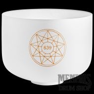 Meinl 10" Solfeggio Crystal Singing Bowl, Fa 639 Hz