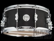 Pacific PDP 14x6.5 Black Wax Maple Snare Drum - Black Satin