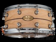 Pearl 14x6.5 Music City Custom Solid Maple Snare Drum with Kingwood Center Inlay