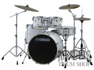 Yamaha Stage Custom Birch Drum Set 20/10/12/14/14 - Pure White with 680W Hardware Pack
